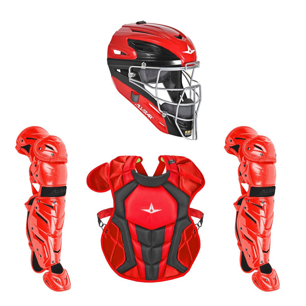 All Star Youth System7 Axis Elite Travel Team Catcher's Set Scarlet/Black